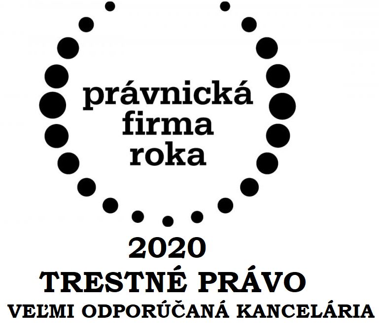 Právnická firma roka 2020 ocenenie 